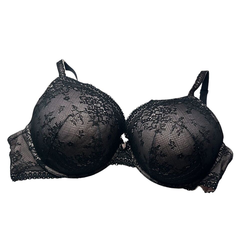 Torrid pink black lave lined bra 46DDD 46F